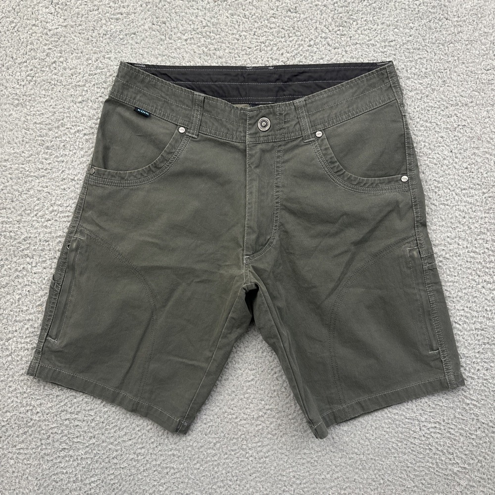 Kuhl Ramblr Shorts 9" Gray Outdoor‎ Hiking Patina Cotton Nylon Men's 30